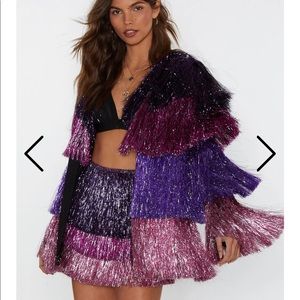 Nasty Gal fringe jacket